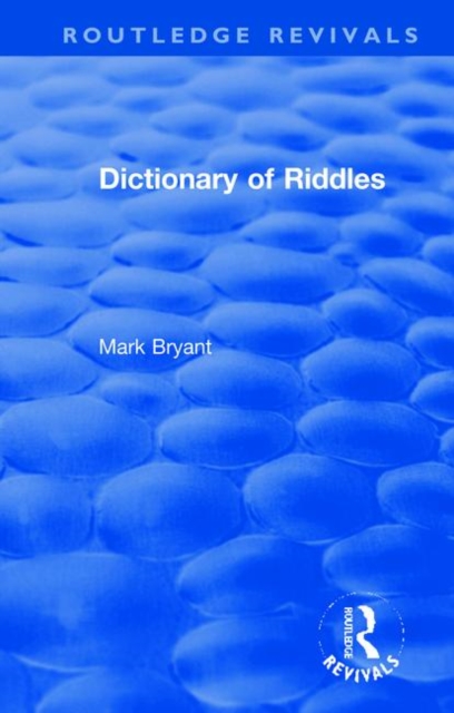 Dictionary of Riddles, Hardback Book