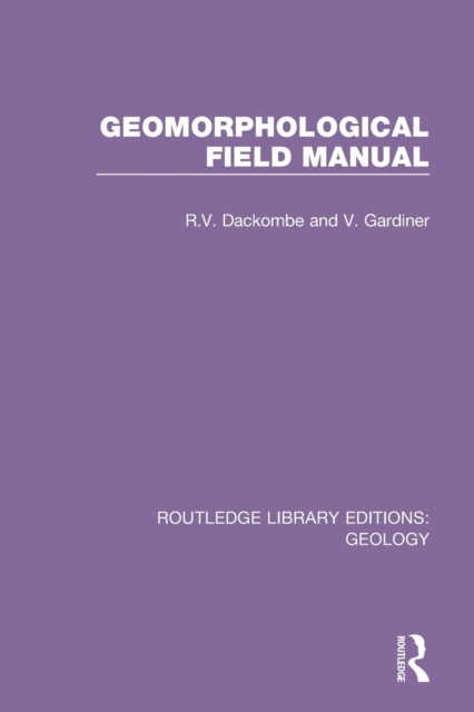 Geomorphological Field Manual, Paperback / softback Book