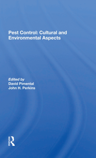 Pest Control: Cultural And Environmental Aspects, Paperback / softback Book