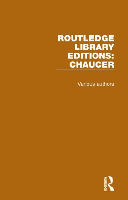 Routledge Library Editions: Chaucer, Multiple-component retail product Book