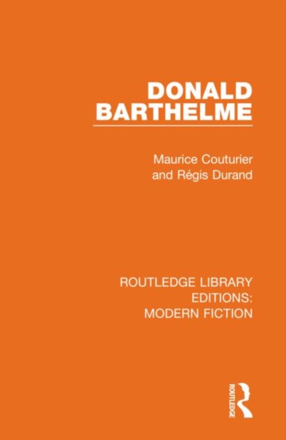Donald Barthelme, Paperback / softback Book
