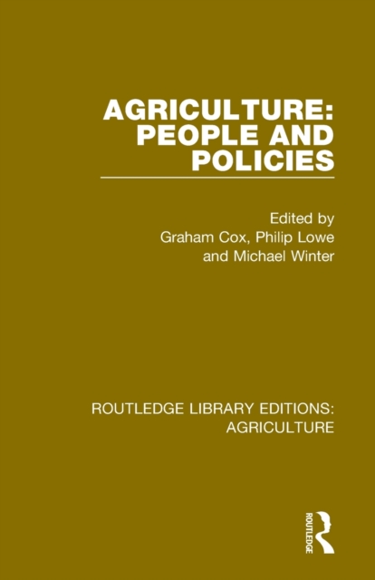 Agriculture: People and Policies, Paperback / softback Book