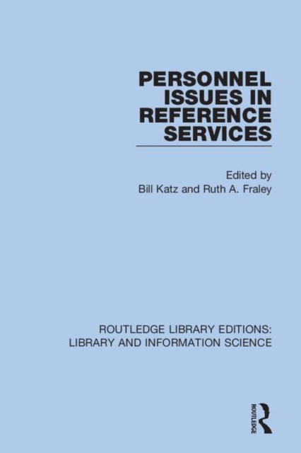 Personnel Issues in Reference Services, Hardback Book