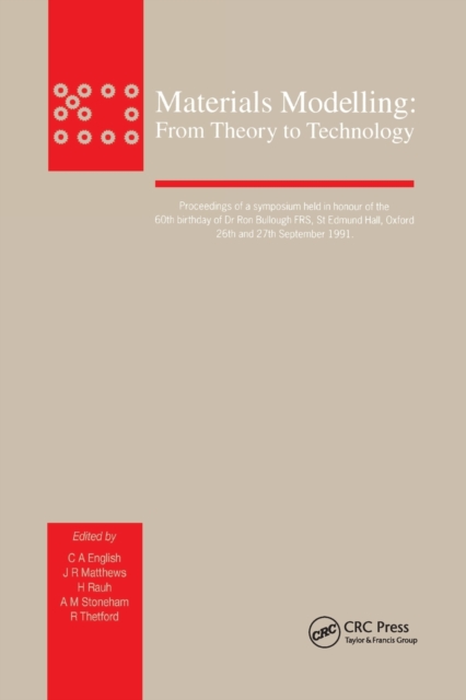 Materials Modelling : From Theory to Technology, Paperback / softback Book