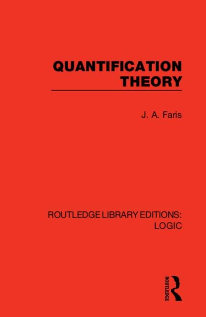 Quantification Theory, Hardback Book