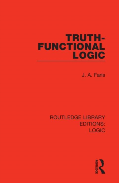 Truth-Functional Logic, Hardback Book