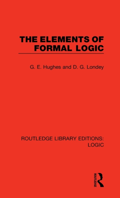 The Elements of Formal Logic, Hardback Book