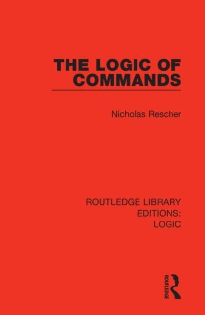 The Logic of Commands, Hardback Book