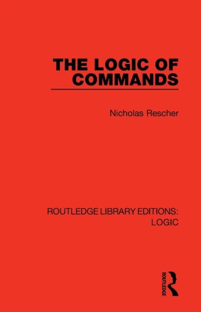 The Logic of Commands, Paperback / softback Book