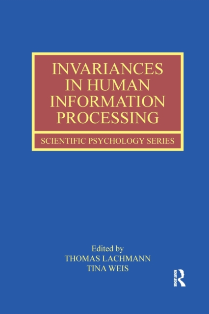 Invariances in Human Information Processing, Paperback / softback Book