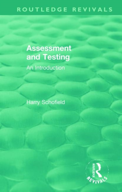 Assessment and Testing : An Introduction, Hardback Book
