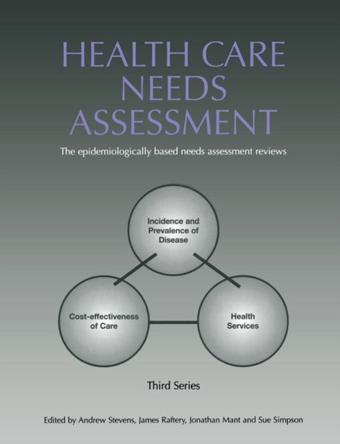 Health Care Needs Assessment : The Epidemiologically Based Needs Assessment Reviews, v. 2, First Series, Paperback / softback Book