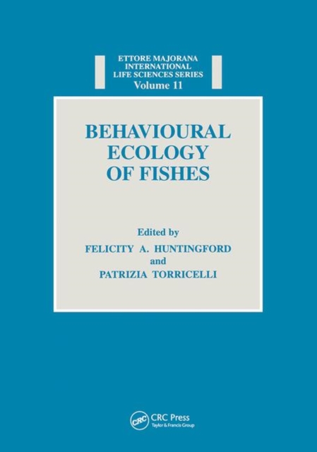 Behavioural Ecology of Fishes, Paperback / softback Book