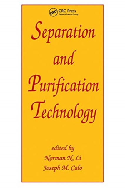 Separation and Purification Technology, Paperback / softback Book