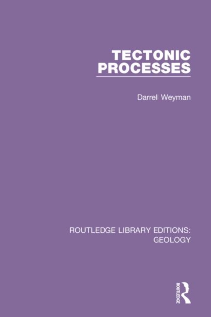 Tectonic Processes, Hardback Book