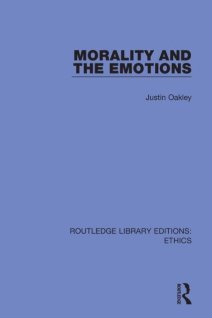 Morality and the Emotions, Hardback Book
