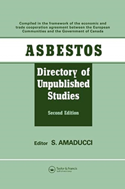 Asbestos : Directory of Unpublished Studies, Paperback / softback Book