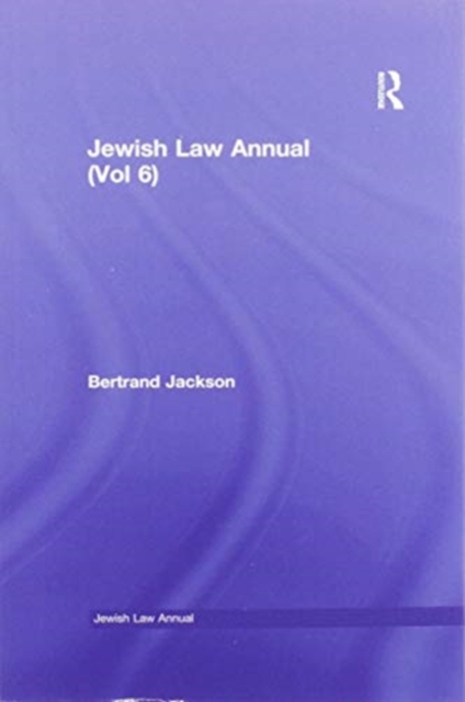 Jewish Law Annual (Vol 6), Paperback / softback Book