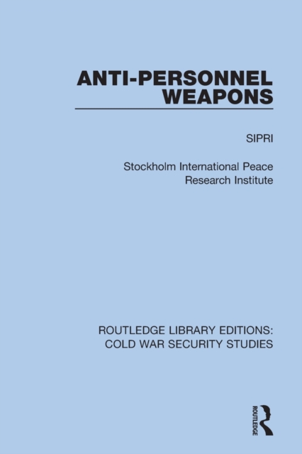 Anti-personnel Weapons, Paperback / softback Book