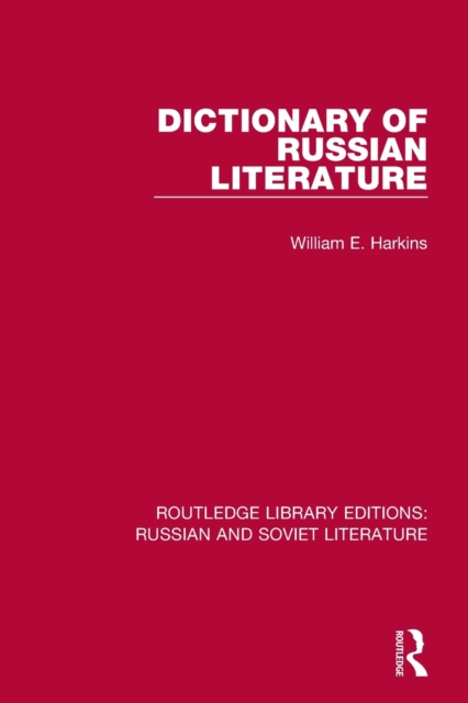 Dictionary of Russian Literature, Paperback / softback Book