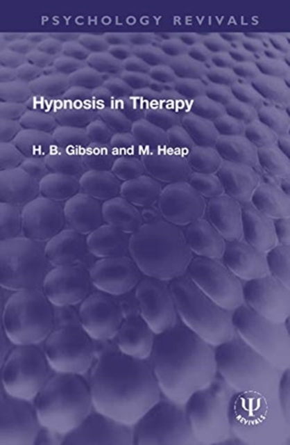 Hypnosis in Therapy, Hardback Book