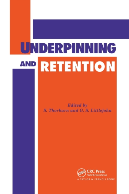 Underpinning and Retention, Paperback / softback Book