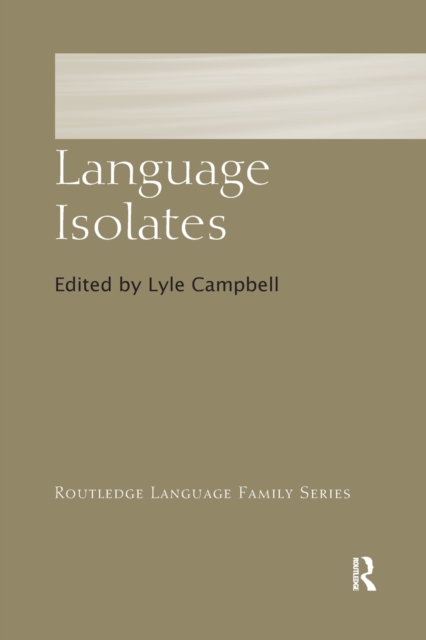 Language Isolates, Paperback / softback Book