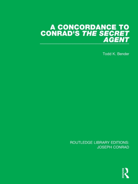 A Concordance to Conrad's The Secret Agent, Paperback / softback Book