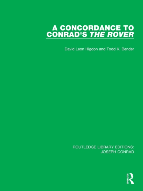 A Concordance to Conrad's The Rover, Paperback / softback Book