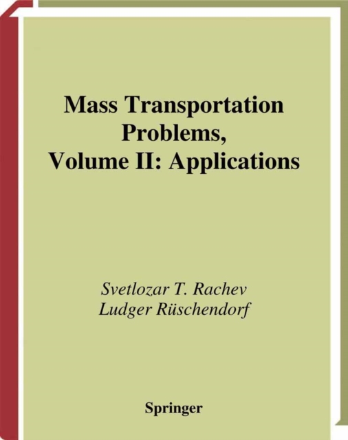 Mass Transportation Problems : Applications, PDF eBook