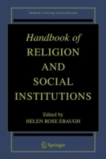 Handbook of Religion and Social Institutions, PDF eBook