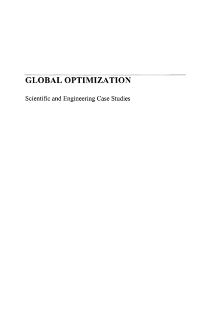 Global Optimization : Scientific and Engineering Case Studies, PDF eBook