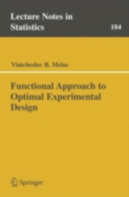 Functional Approach to Optimal Experimental Design, PDF eBook