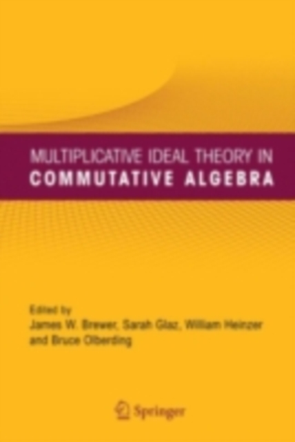 Multiplicative Ideal Theory in Commutative Algebra : A Tribute to the Work of Robert Gilmer, PDF eBook