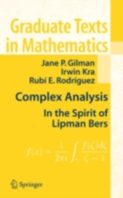Complex Analysis : In the Spirit of Lipman Bers, PDF eBook