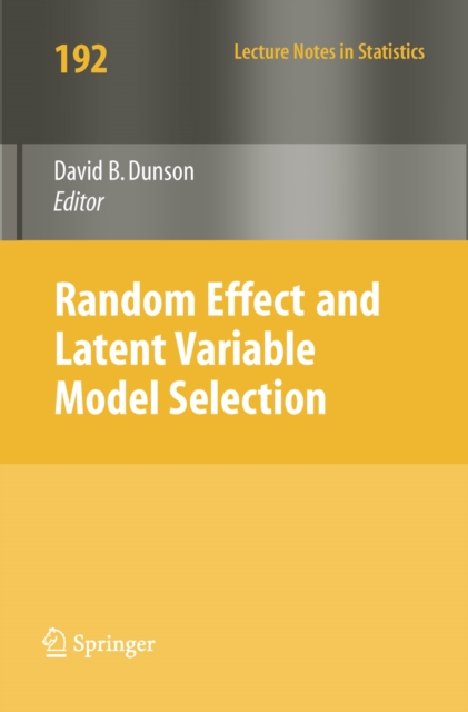 Random Effect and Latent Variable Model Selection, PDF eBook