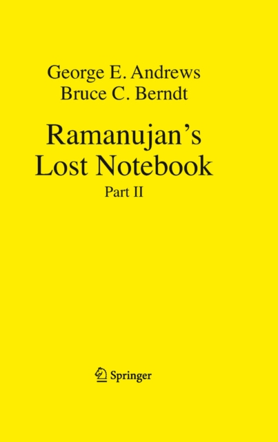 Ramanujan's Lost Notebook : Part II, PDF eBook