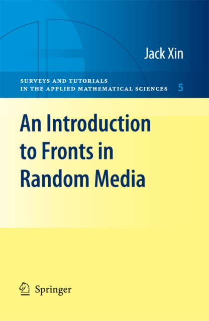 An Introduction to Fronts in Random Media, PDF eBook