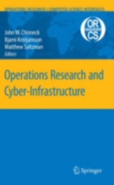 Operations Research and Cyber-Infrastructure, PDF eBook