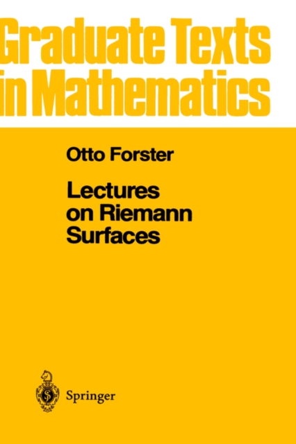 Lectures on Riemann Surfaces, Hardback Book