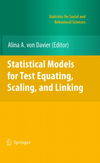 Statistical Models for Test Equating, Scaling, and Linking, PDF eBook