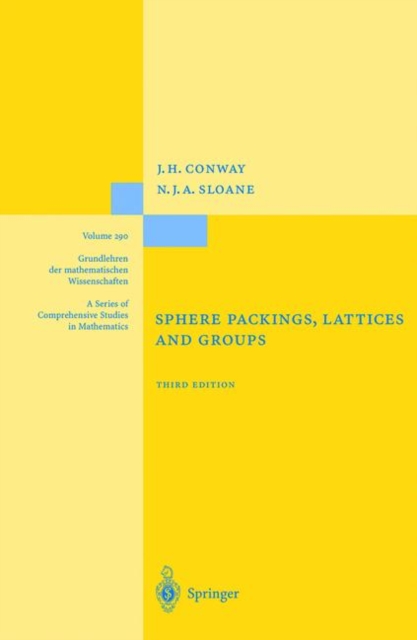 Sphere Packings, Lattices and Groups, Hardback Book