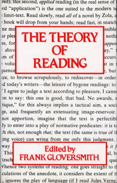 The Theory of Reading, Hardback Book