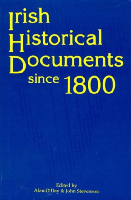 Irish Historical Documents Since 1800, Paperback / softback Book