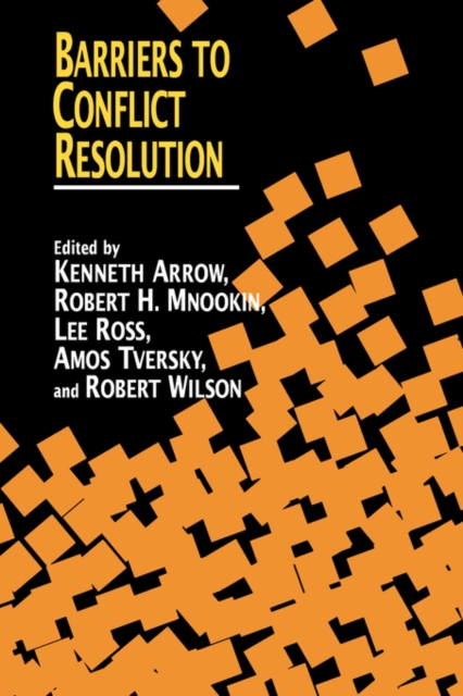 Barriers to Conflict Resolution, Paperback / softback Book