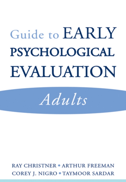 Guide to Early Psychological Evaluation : Adults, Paperback / softback Book