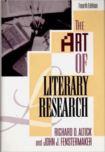 The Art of Literary Research, Hardback Book