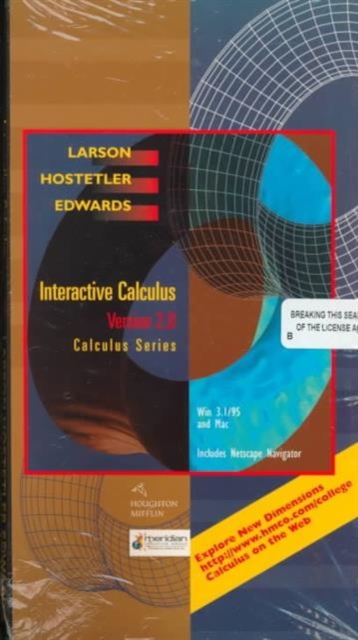Interactive CD-ROM 2.O (P-15) for Larson/Hostetler/Edwards' Calculus, 6th, CD-ROM Book