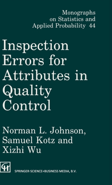 Inspection Errors for Attributes in Quality Control, Hardback Book