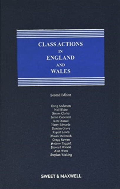 Class Actions in England & Wales, Hardback Book